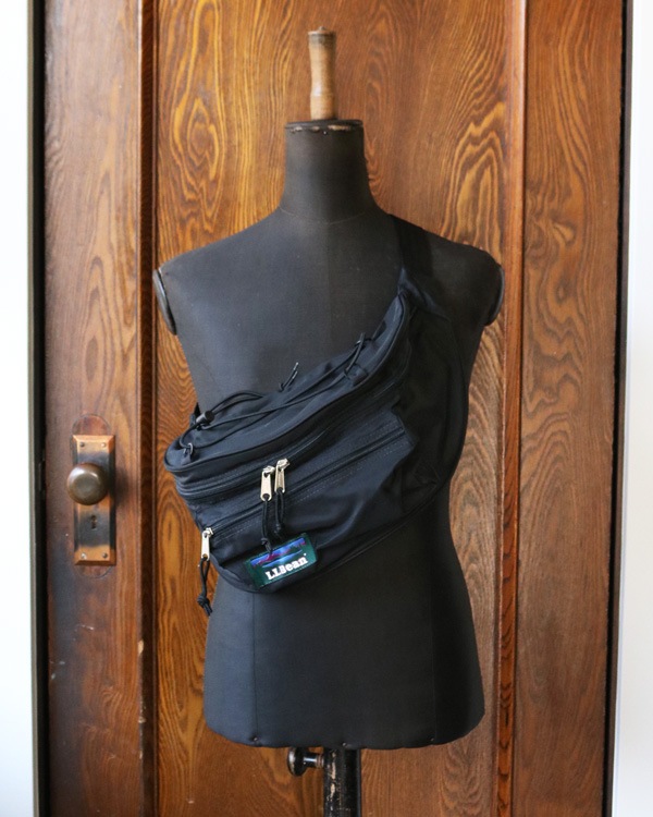 Vintage 90s Black L.L.BEAN Deluxe Fanny Pack
