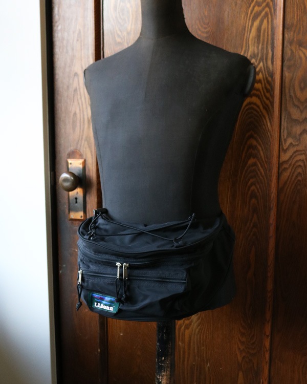Vintage 90s Black L.L.BEAN Deluxe Fanny Pack