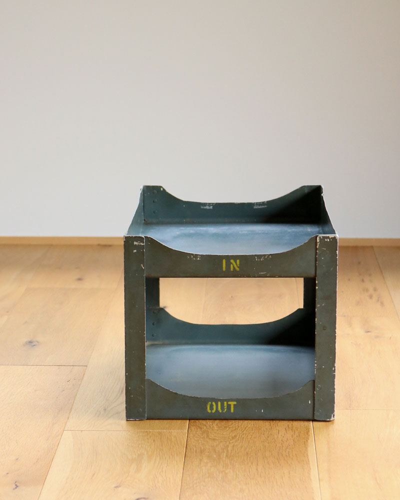 c.1960s Aluminum “IN/OUT” Desk Tray｜1960年代頃 アルミニウム “IN