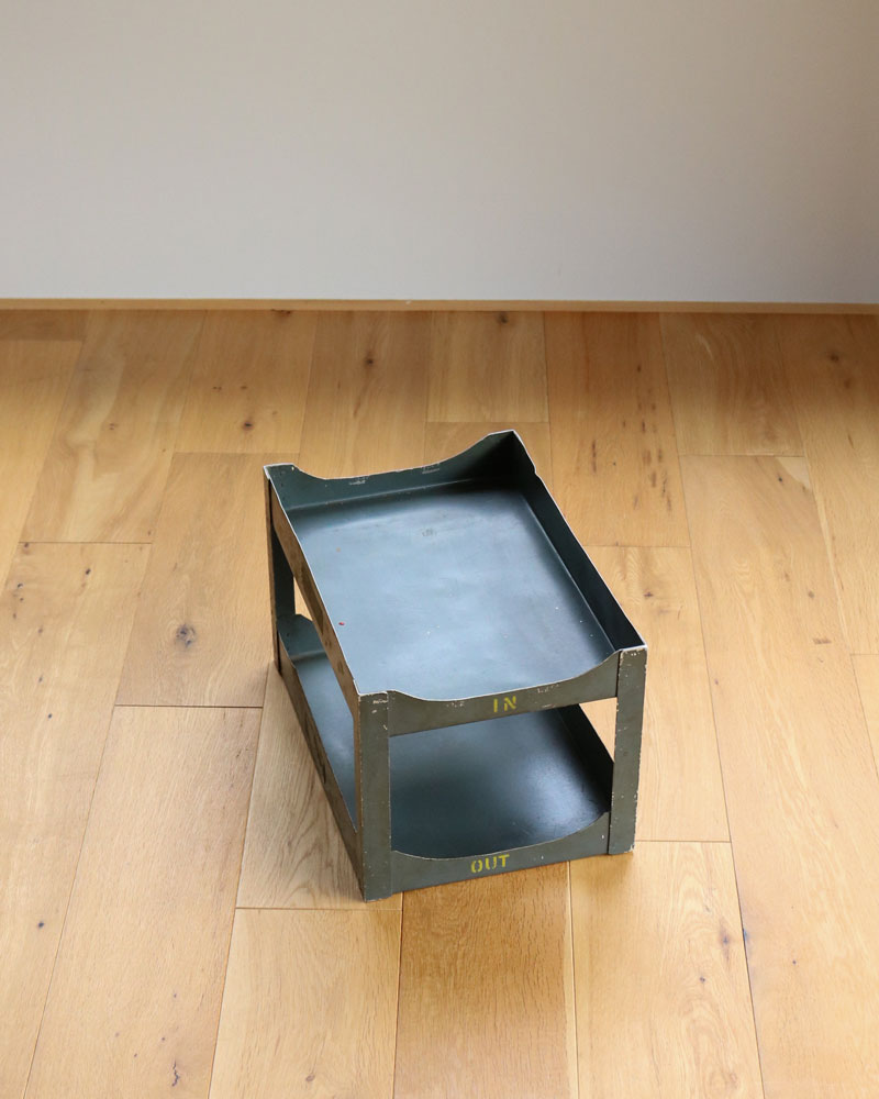 c.1960s Aluminum “IN/OUT” Desk Tray｜1960年代頃 アルミニウム “IN