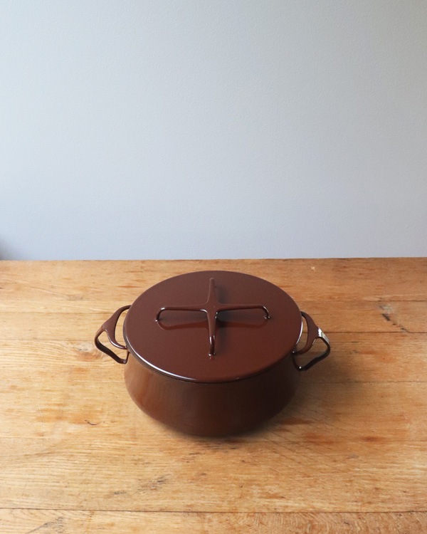 Dansk Enamelware Brown Casseroleå󥹥 ʥ륦 ֥饦󥭥㥻