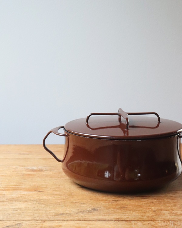 Dansk Enamelware Brown Casseroleå󥹥 ʥ륦 ֥饦󥭥㥻