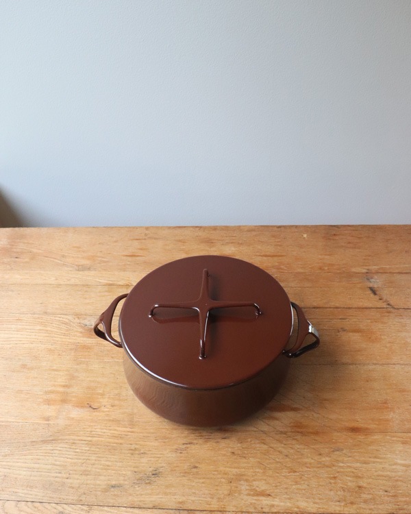 Dansk Enamelware Brown Casseroleå󥹥 ʥ륦 ֥饦󥭥㥻