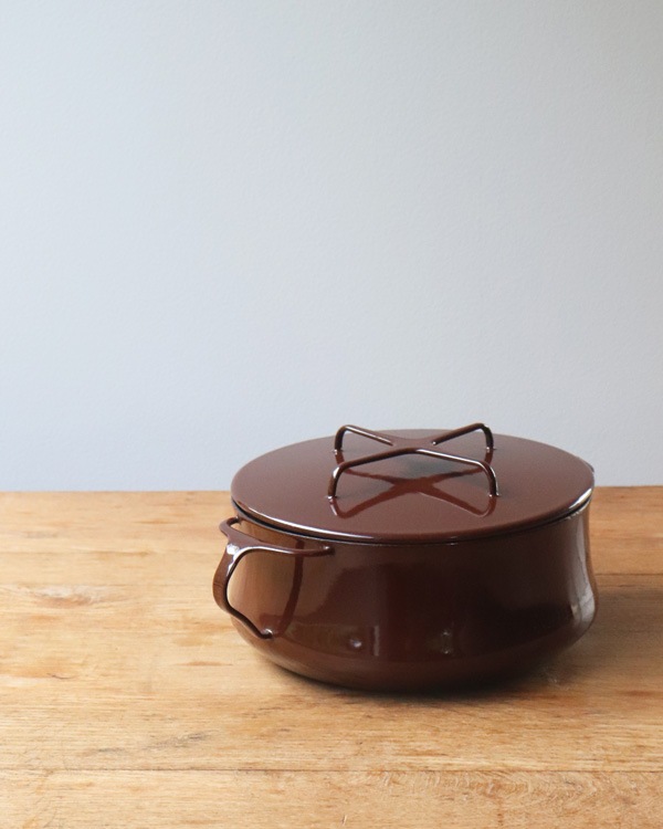 Dansk Enamelware Brown Casseroleå󥹥 ʥ륦 ֥饦󥭥㥻