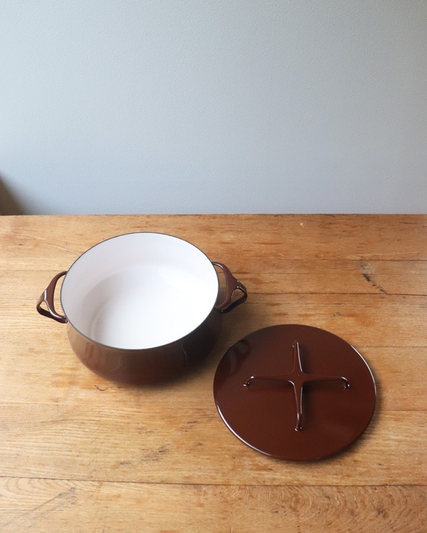 Dansk Enamelware Brown Casseroleå󥹥 ʥ륦 ֥饦󥭥㥻