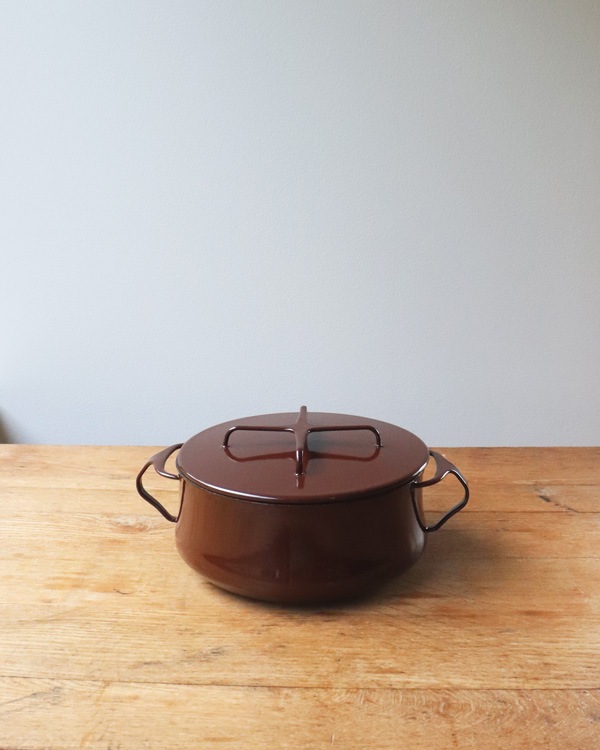 Dansk Enamelware Brown Casseroleå󥹥 ʥ륦 ֥饦󥭥㥻