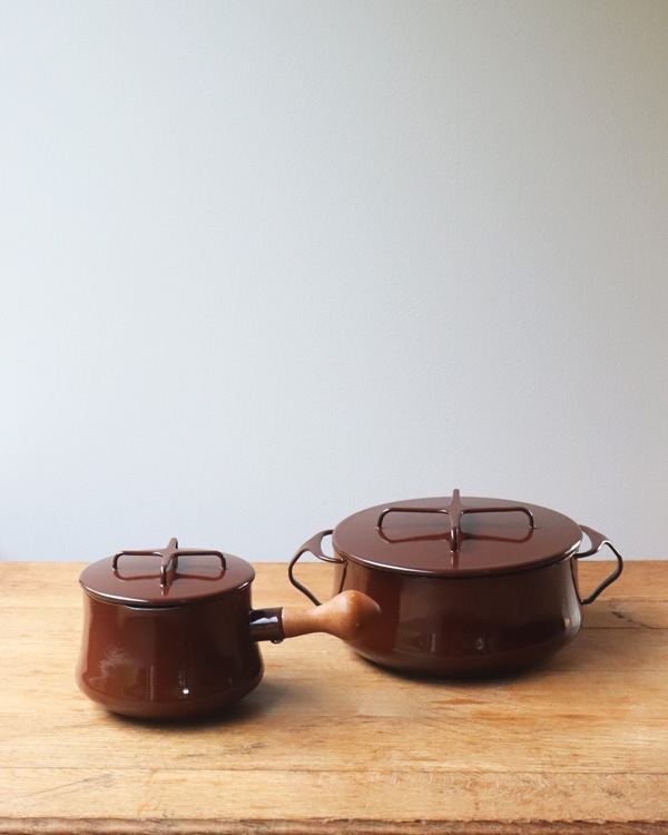 Dansk Enamelware Brown Casseroleå󥹥 ʥ륦 ֥饦󥭥㥻