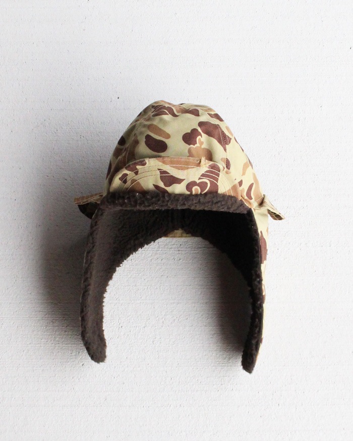 Vintage 80s Frogskin Camo Winter Hunting Hat (XL)