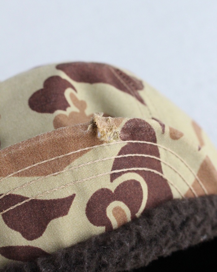 Vintage 80s Frogskin Camo Winter Hunting Hat (XL)