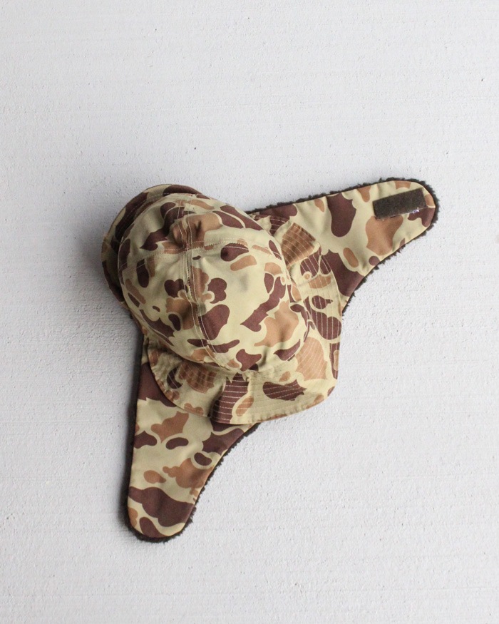 Vintage 80s Frogskin Camo Winter Hunting Hat (XL)