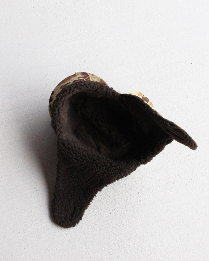 Vintage 80s Frogskin Camo Winter Hunting Hat (XL)