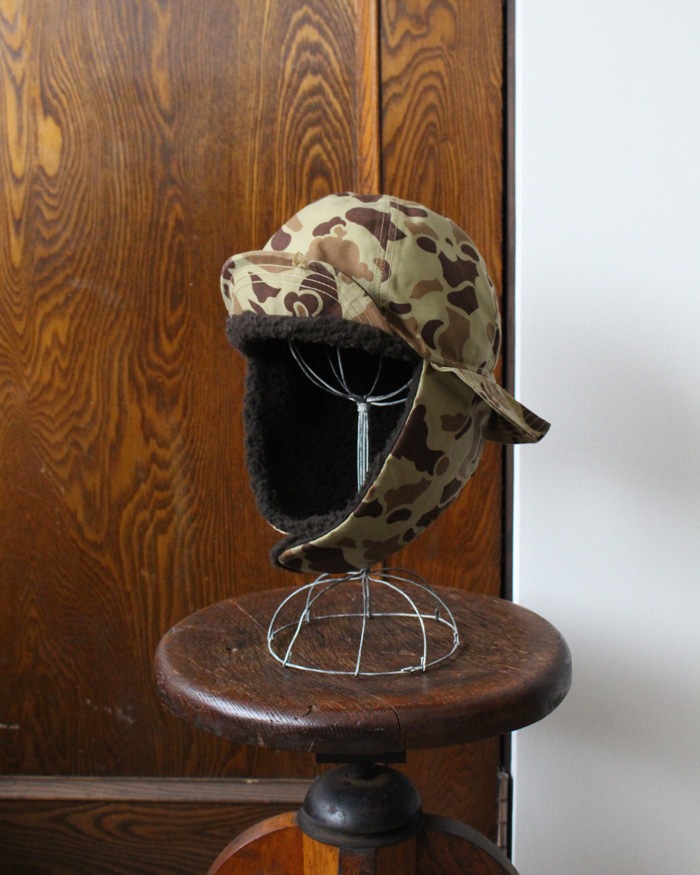 Vintage 80s Frogskin Camo Winter Hunting Hat (XL)
