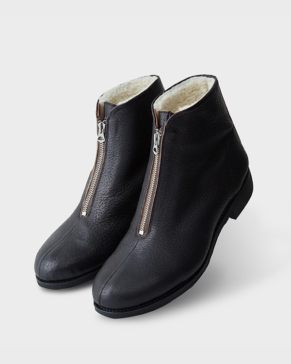 PHIGVEL �ե����٥��AVIATOR ZIP BOOTS MOUTON ���ӥ����������åץ֡��� �ࡼ�ȥ��V.BLACK��