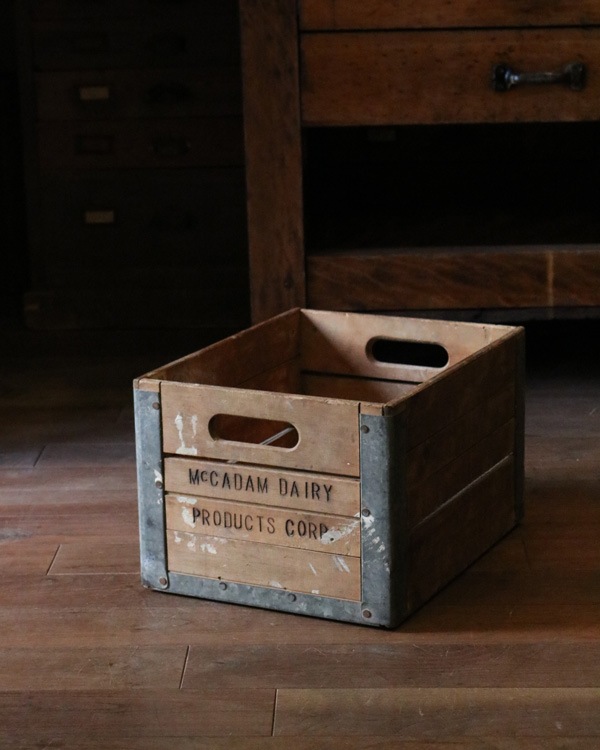 MCDONALD DAIRY.CO ミルククレート　ヴィンテージ　アメリカ MCDONALD DAIRY.CO ミルククレート ヴィンテージ アメリカ