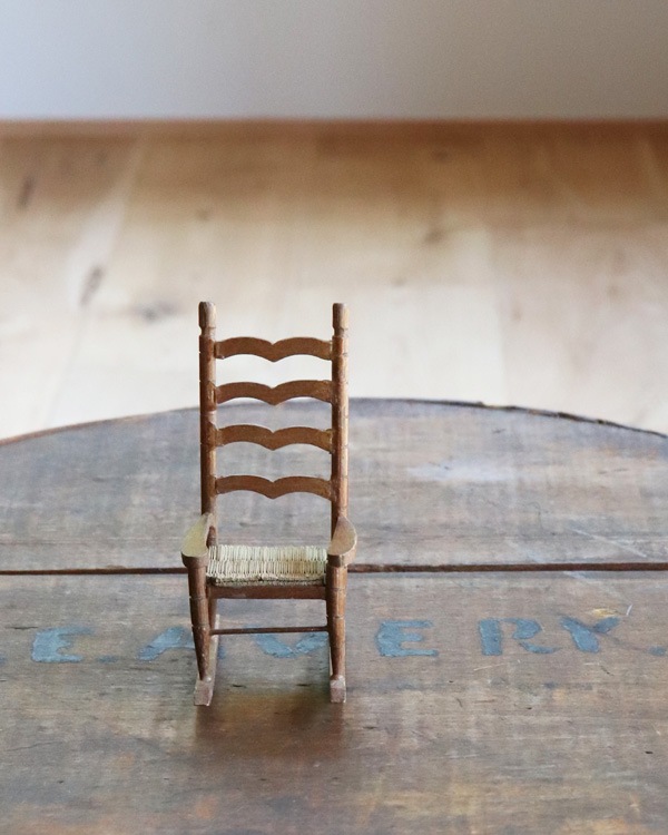 Miniature Rocking Doll Chair Cåߥ˥奢å󥰥ɡ C