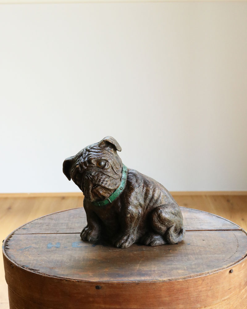 c.1930s Carnival Prize Chalkware “BULLDOG”｜1930年代頃 カーニバル
