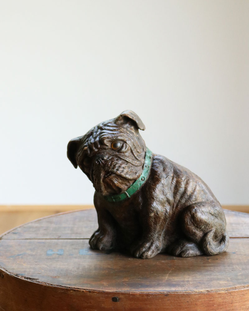 c.1930s Carnival Prize Chalkware “BULLDOG”｜1930年代頃 カーニバル