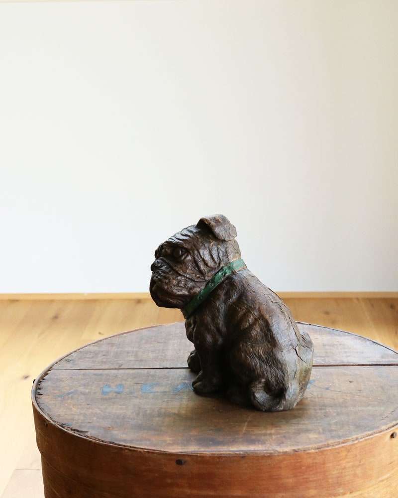 c.1930s Carnival Prize Chalkware “BULLDOG”｜1930年代頃 カーニバル
