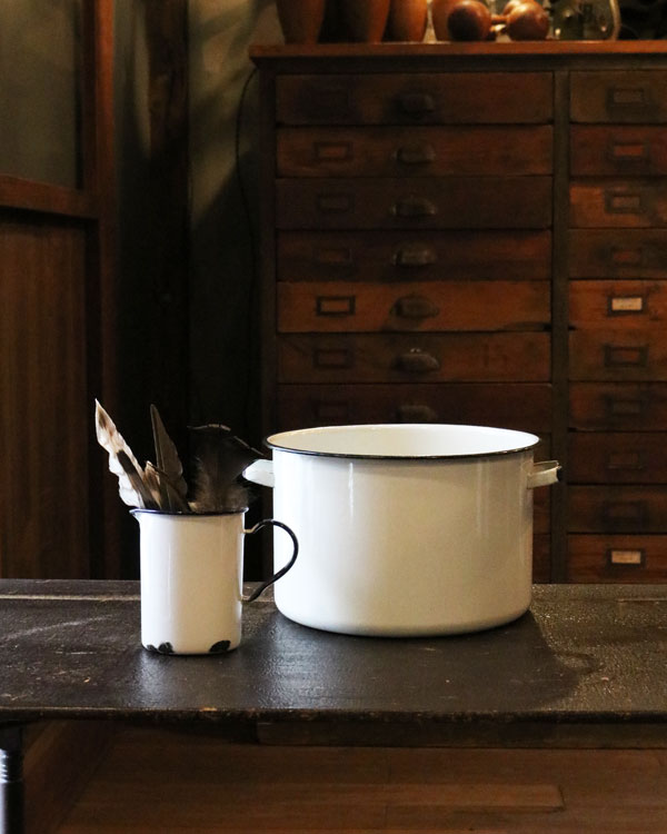 Enamel White PotåʥΥݥå