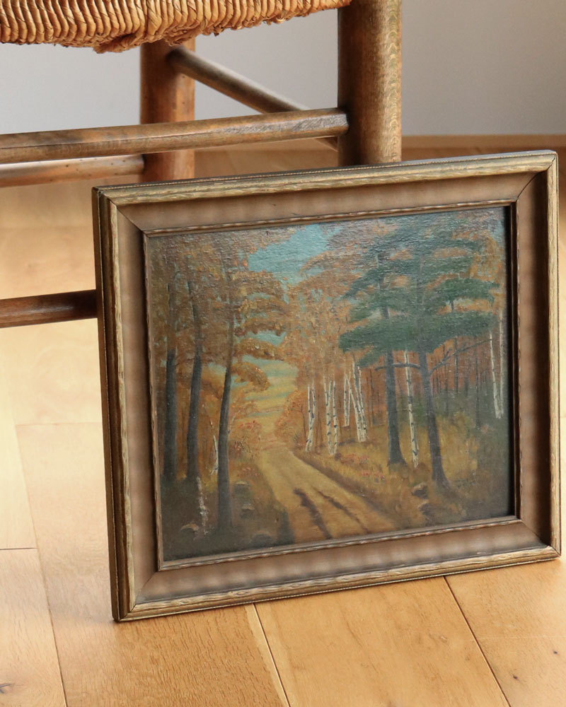 c.1930s Antique Framed Woodland Landscape Painting A｜1930年代頃