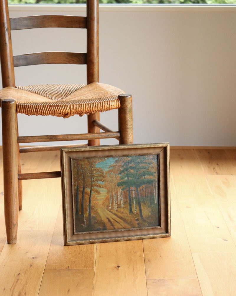 c.1930s Antique Framed Woodland Landscape Painting A｜1930年代頃