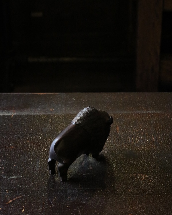 Carving Bison / A｜木彫りのバイソン