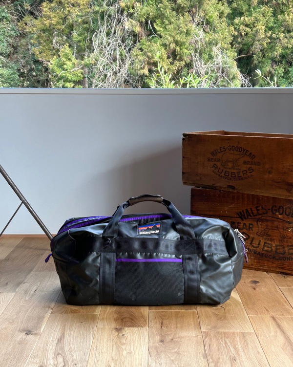 Vintage 80s Burgundy SQUARE RIGGER by LANDS' END Duffel Bag
