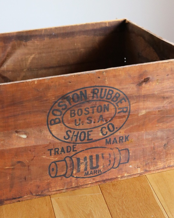"BOSTON RUBBER SHOE" Wood Crate��"BOSTON RUBBER SHOE" ���åɥ��졼��