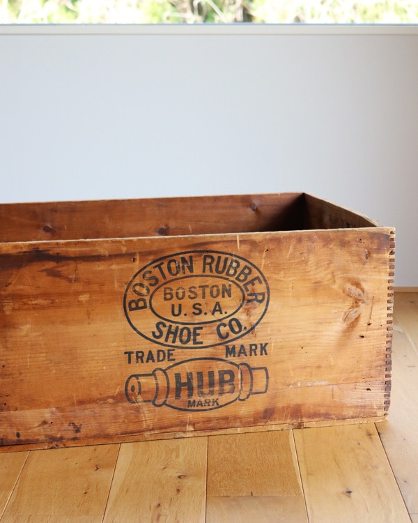 "BOSTON RUBBER SHOE" Wood Crate��"BOSTON RUBBER SHOE" ���åɥ��졼��