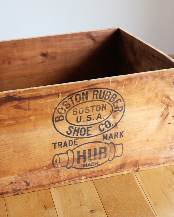 "BOSTON RUBBER SHOE" Wood Crate��"BOSTON RUBBER SHOE" ���åɥ��졼��