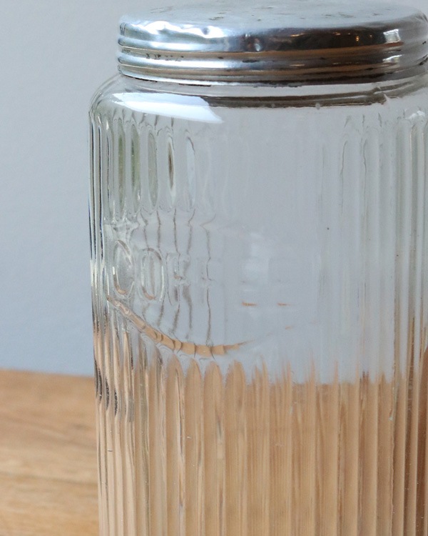 "COFFEE" Glass Jar Rib Glass GJ-003"COFFEE" 饹㡼 ֥饹 GJ-003
