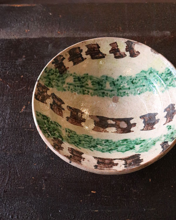 アフガン鉢 民藝 陶器 アンティーク アフガン 古鉢 H