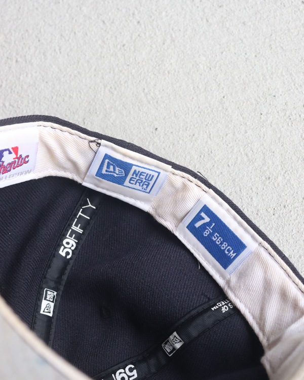 Vintage 90s Black Detroit NEW ERA B.B. Cap (7 1/8)