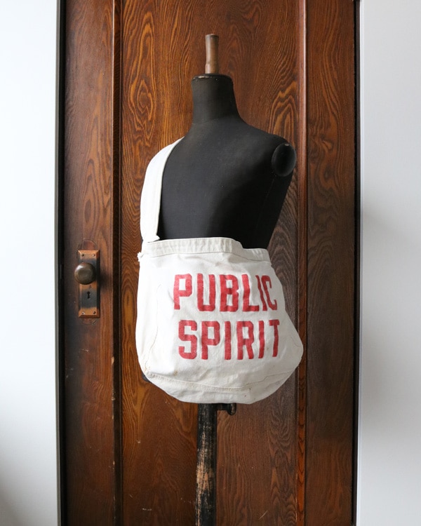 新品 RIDING HIGH エプロン ニュースペーパーバッグ PUBLIC SPIRIT