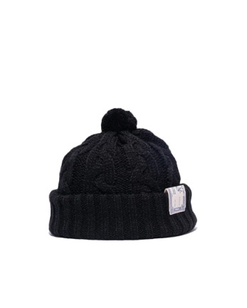 近年✨HAVELstudio ビッグケーブルニット　カシミヤ混　ブラック パーフェクトスーツファクトリー Perfect Suit FActory 【洗える