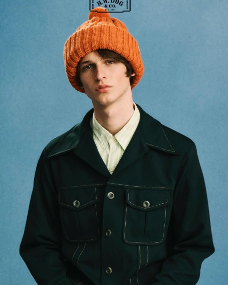 THE H.W.DOG & Co. �� ���������֥�塼 �ɥå�����ɥ�����BIG CABLE KNIT �ӥå������֥�˥åȡ�BLACK��