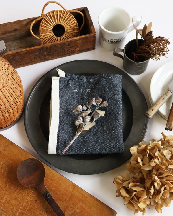 ALDIN ����ǥ���åȥ륷����CHAMBRAY-NAVY��