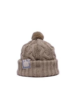 THE H.W.DOG & Co. �� ���������֥�塼 �ɥå�����ɥ�����BIG CABLE KNIT �ӥå������֥�˥åȡ�BEIGE��