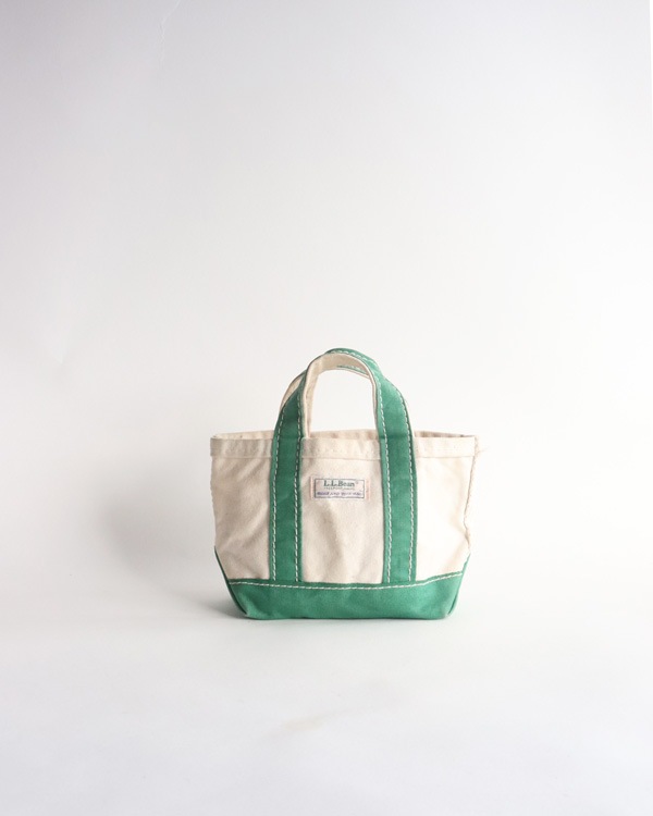 Vintage 80s Green L.L.BEAN Canvas Tote (Mini)