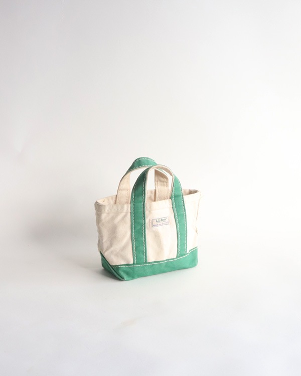 Vintage 80s Green L.L.BEAN Canvas Tote (Mini)