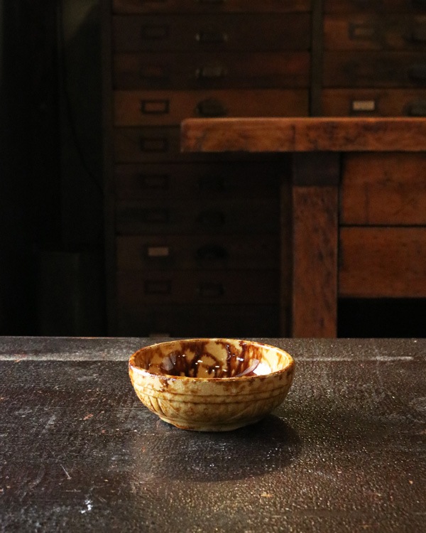 Spongeware Pottery Rockingham Bowl�å��ݥ󥸥����� �ݥ��꡼ ���å���ϥ�ܥ���