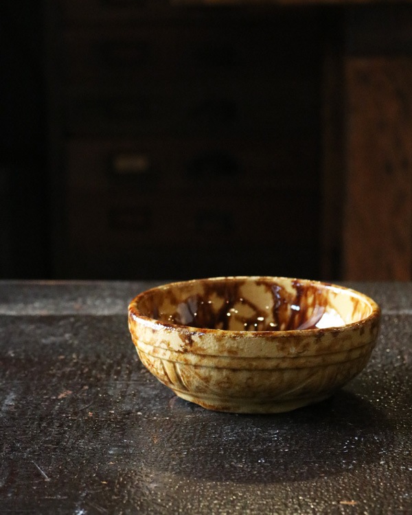 Spongeware Pottery Rockingham Bowl�å��ݥ󥸥����� �ݥ��꡼ ���å���ϥ�ܥ���