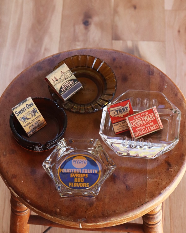 Advertising Glass Ashtray F�å��饹�γ��� F