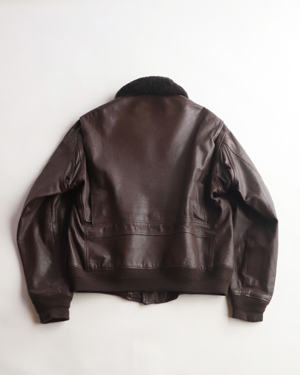 Vintage 80s Brown WILLIS & GEIGER G-1 Flight Jacket (XL)