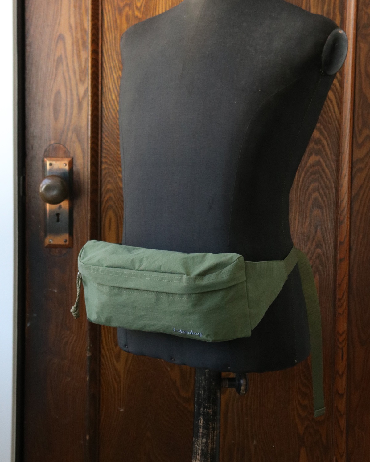 LABOR DAY �졼�С��ǥ���WAIST BAG �������ȥХå���OLIVE��