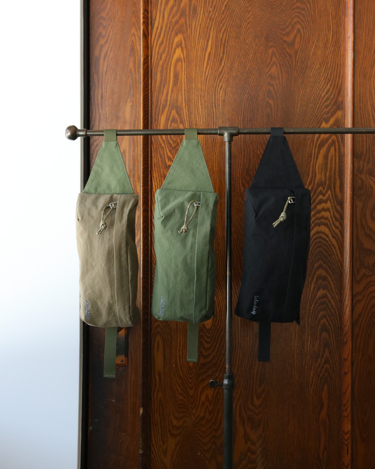 LABOR DAY �졼�С��ǥ���WAIST BAG �������ȥХå���OLIVE��