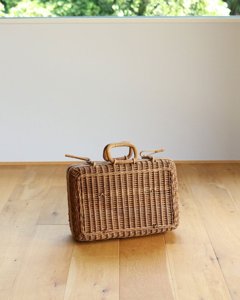 c.1960s Japanese Rattan Suitcase｜1960年代頃 ジャパニーズ ラタン