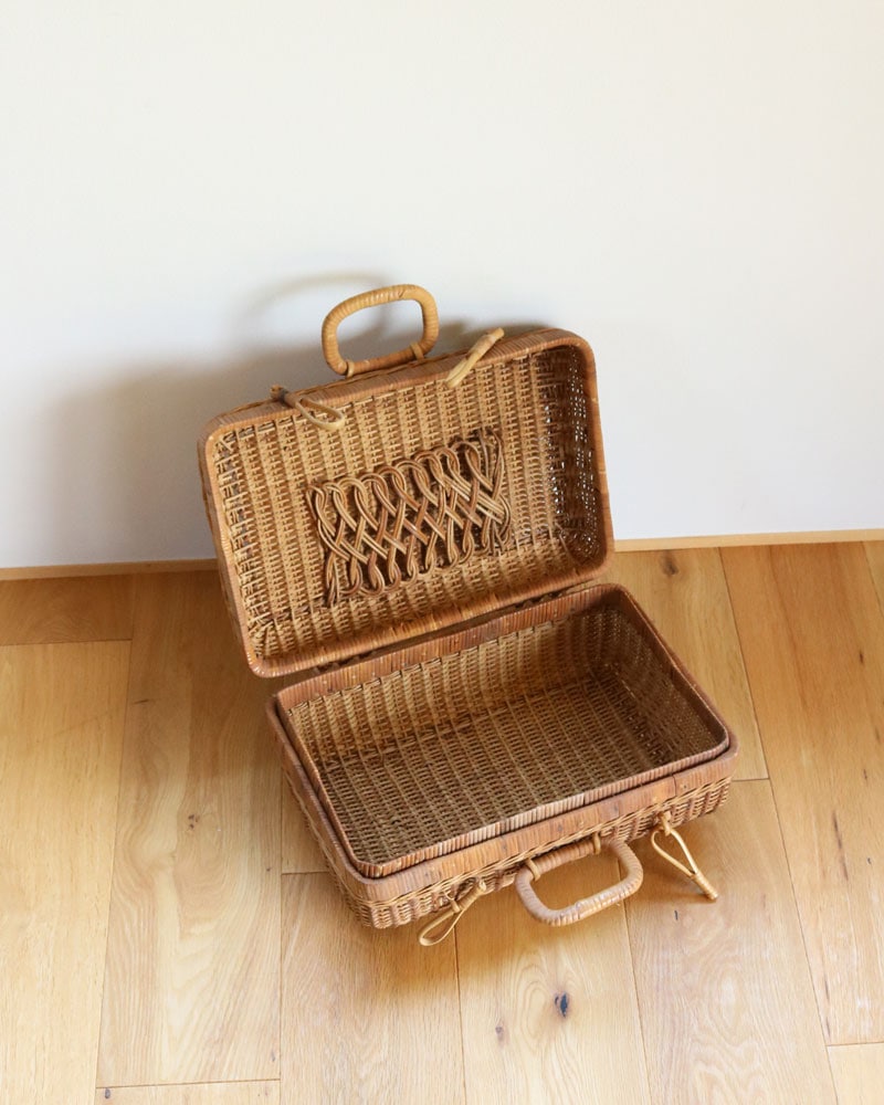c.1960s Japanese Rattan Suitcase｜1960年代頃 ジャパニーズ ラタン