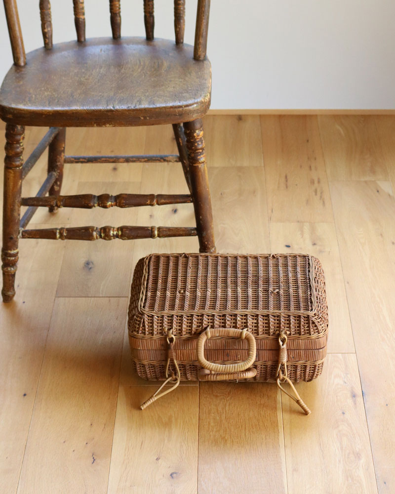 1950年代〜1960年代頃、ヴィンテージ品スーツケース c.1960s Japanese Rattan Suitcase｜1960年代頃 ジャパニーズ ラタン
