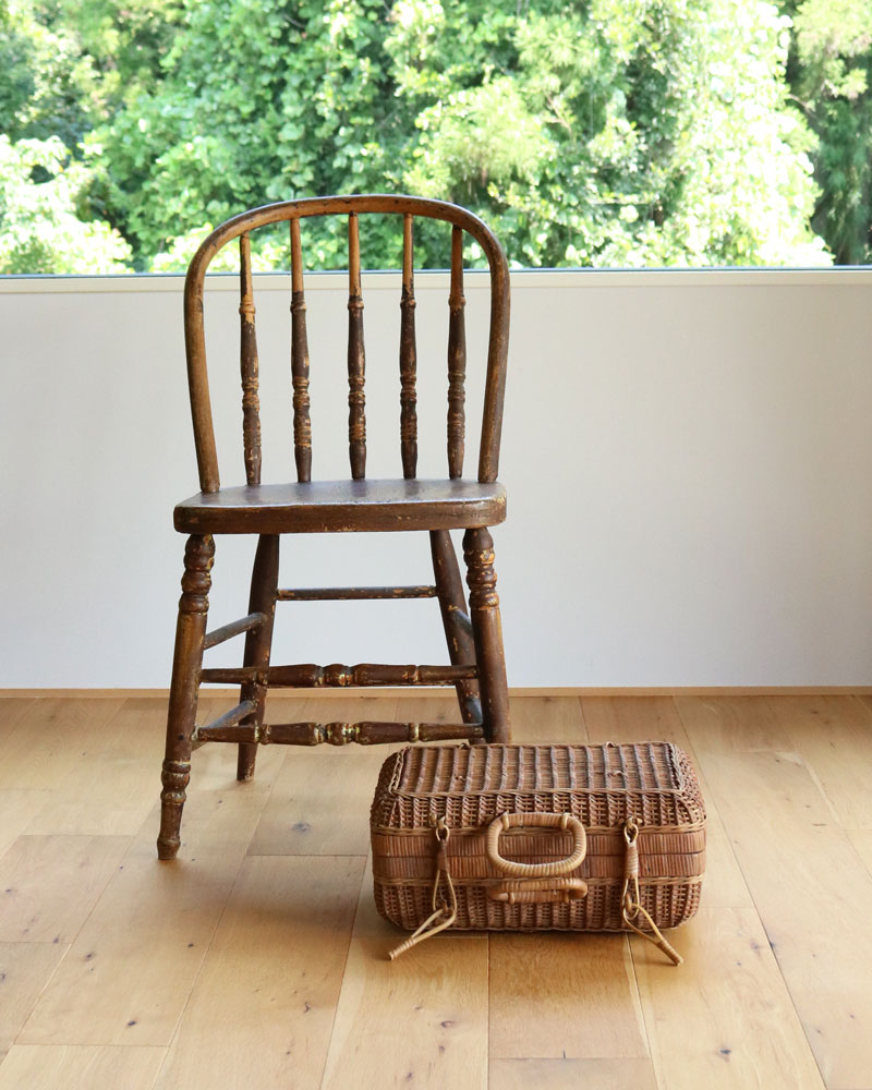 1973年 沖縄国体 炬火リレー 記念 籠 松明ケース 昭和レトロ 当時物 c.1960s Japanese Rattan Suitcase｜1960年代頃 ジャパニーズ ラタン
